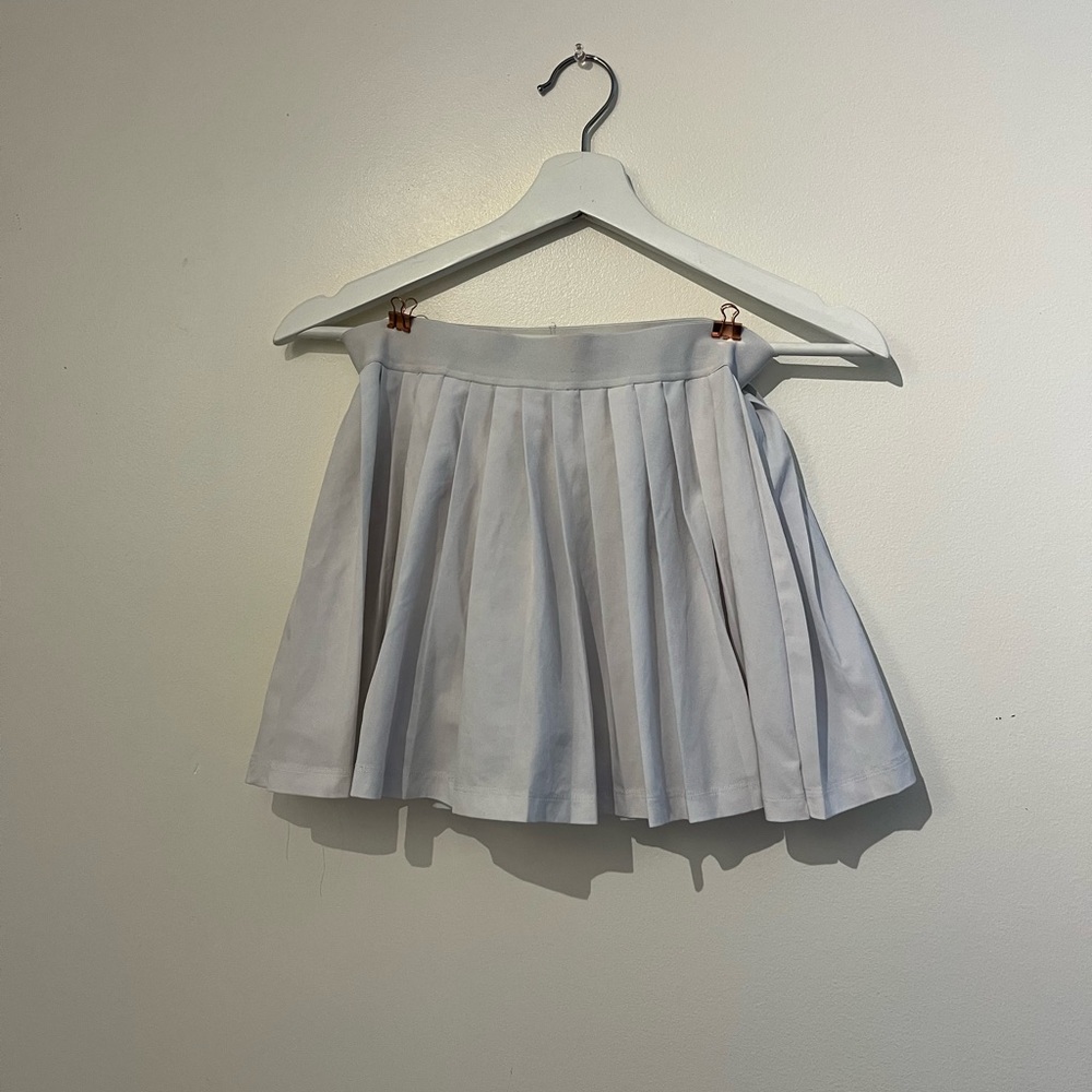 Elegant Off White Pleated Skirt